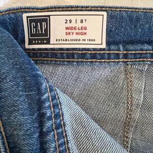 Gap Wide Leg Sky High Denim 29/8 tall (33.5” inseam)